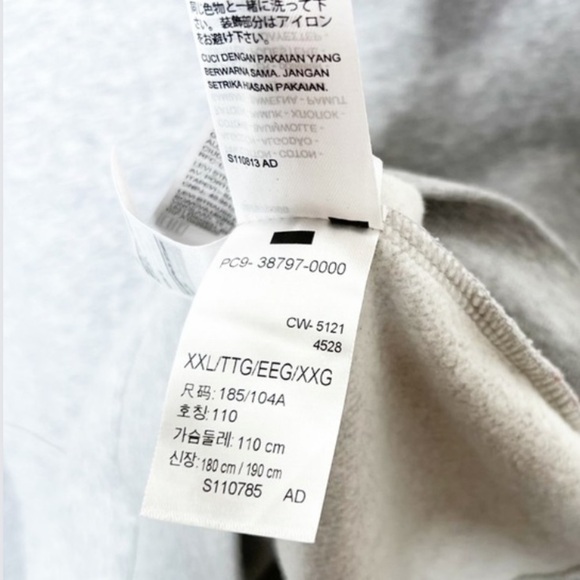 Levi's Unisex Logo Standard Heather Grey Oversized Hoodie Pullover Sweatshirt - Picture 15 of 16